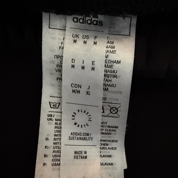 Adidas Black Jogger Sweatpants with Green Camo Side Panels | Size M - Picture 3 of 13